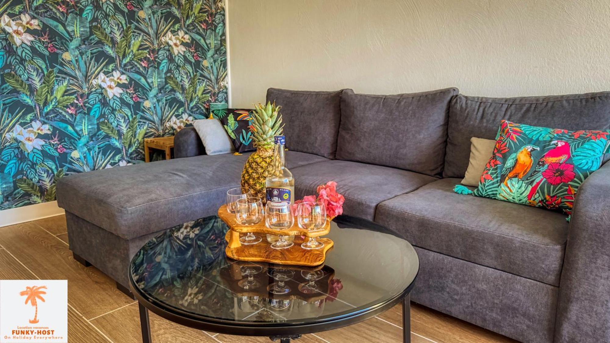 Ti Kaz Funky Host -T3 Vue Mer Premium 3 Etoiles - Village Vacances Sainte Anne Guadeloupe Esterno foto