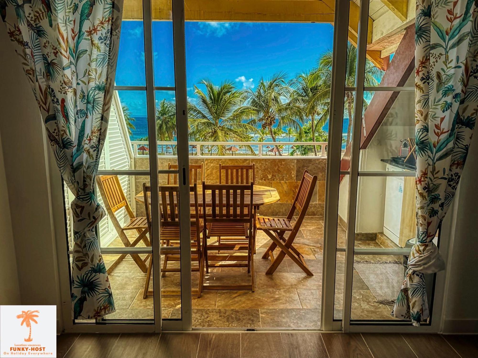 Ti Kaz Funky Host -T3 Vue Mer Premium 3 Etoiles - Village Vacances Sainte Anne Guadeloupe Esterno foto