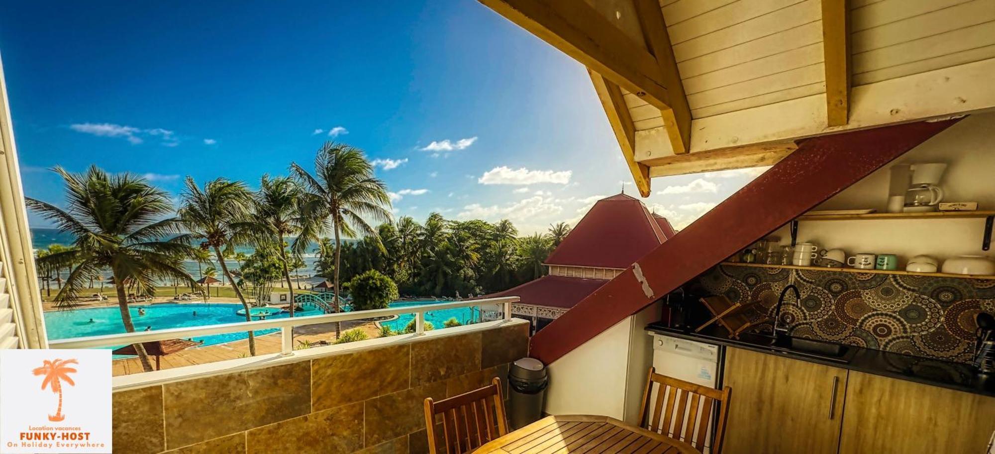 Ti Kaz Funky Host -T3 Vue Mer Premium 3 Etoiles - Village Vacances Sainte Anne Guadeloupe Esterno foto